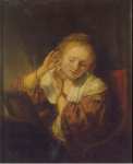 Rembrandt Harmensz. van Rijn Young Woman with Earrings - Hermitage